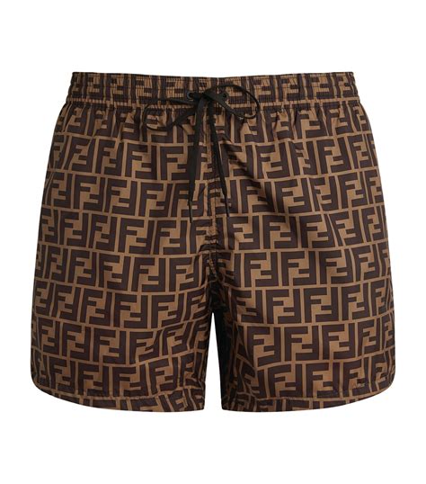 brown Fendi shorts